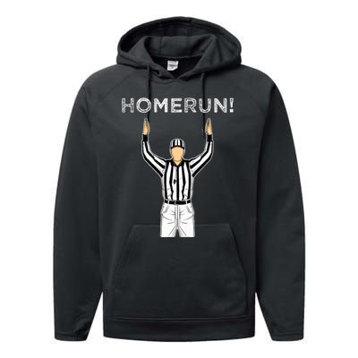 Homerun Baseball Football Performance Fleece Hoodie