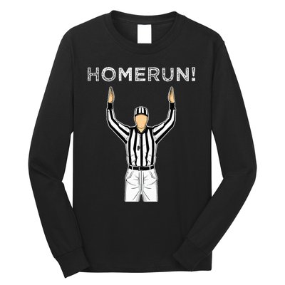 Homerun Baseball Football Long Sleeve Shirt