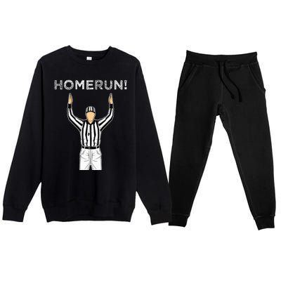 Homerun Baseball Football Premium Crewneck Sweatsuit Set