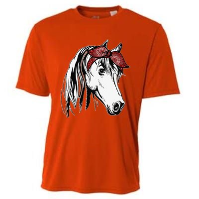 Horse Bandana For Equestrian Horseback Riding Cooling Performance Crew T-Shirt