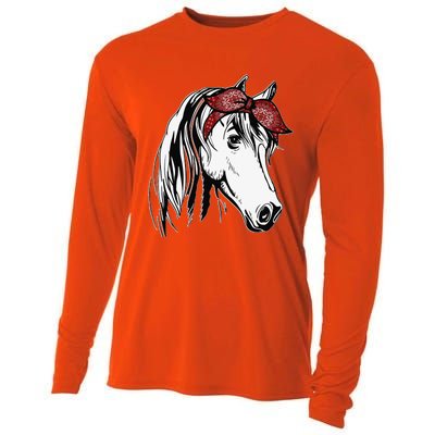 Horse Bandana For Equestrian Horseback Riding Cooling Performance Long Sleeve Crew