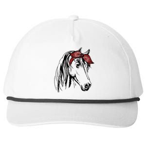 Horse Bandana For Equestrian Horseback Riding Snapback Five-Panel Rope Hat