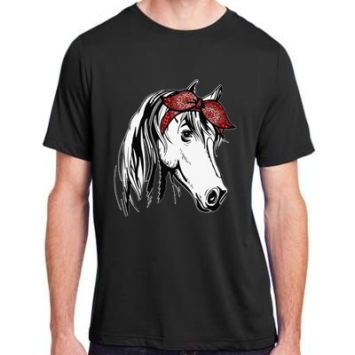 Horse Bandana For Equestrian Horseback Riding Adult ChromaSoft Performance T-Shirt