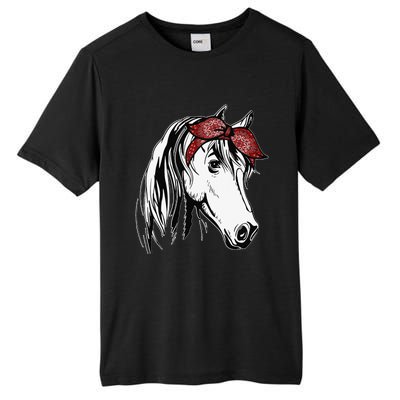 Horse Bandana For Equestrian Horseback Riding Tall Fusion ChromaSoft Performance T-Shirt