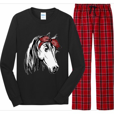 Horse Bandana For Equestrian Horseback Riding Long Sleeve Pajama Set