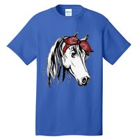 Horse Bandana For Equestrian Horseback Riding Tall T-Shirt