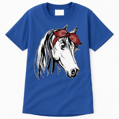 Horse Bandana For Equestrian Horseback Riding Tall T-Shirt