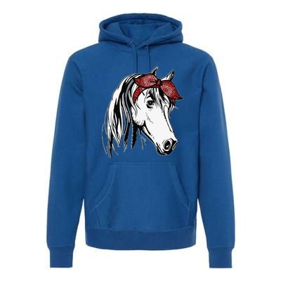 Horse Bandana For Equestrian Horseback Riding Premium Hoodie