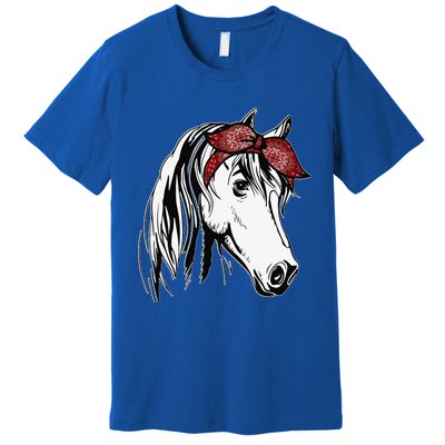 Horse Bandana For Equestrian Horseback Riding Premium T-Shirt