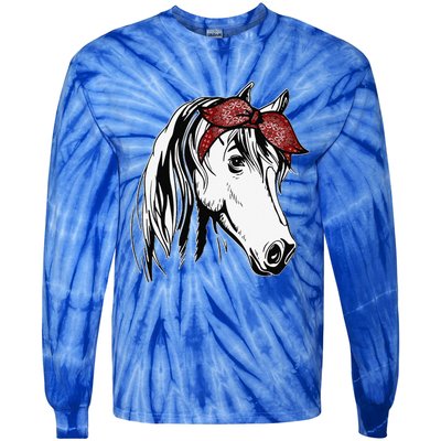 Horse Bandana For Equestrian Horseback Riding Tie-Dye Long Sleeve Shirt