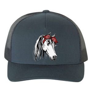 Horse Bandana For Equestrian Horseback Riding Yupoong Adult 5-Panel Trucker Hat