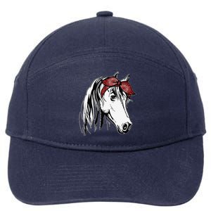 Horse Bandana For Equestrian Horseback Riding 7-Panel Snapback Hat