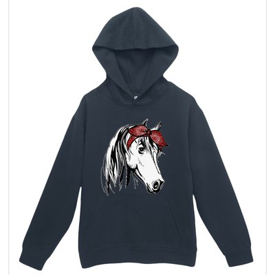 Horse Bandana For Equestrian Horseback Riding Urban Pullover Hoodie