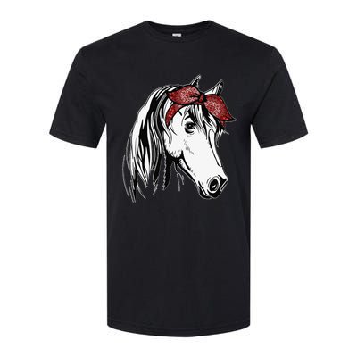 Horse Bandana For Equestrian Horseback Riding Softstyle CVC T-Shirt