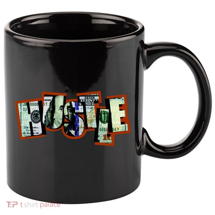 Hustle Ben Franklin 11oz C Handle Ceramic Mug
