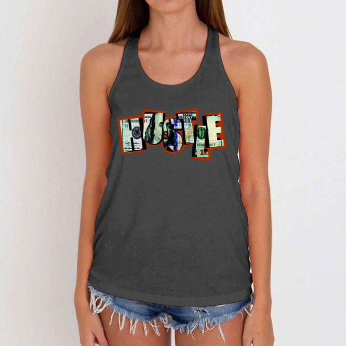 Hustle Ben Franklin Women's Knotted Racerback Tank