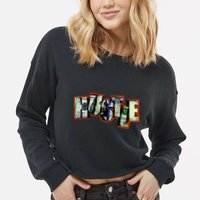 Hustle Ben Franklin Cropped Pullover Crew