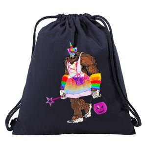 Halloween Bigfoot Funny Unicorn Costume TrickorTreat Gift Drawstring Bag