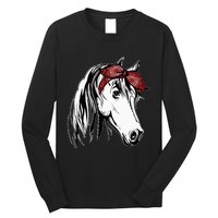 Horse Bandana For Equestrian Horseback Riding Horse Lover Long Sleeve Shirt