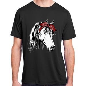 Horse Bandana For Equestrian Horseback Riding Horse Lover Adult ChromaSoft Performance T-Shirt