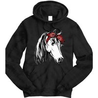 Horse Bandana For Equestrian Horseback Riding Horse Lover Tie Dye Hoodie