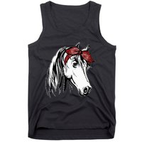 Horse Bandana For Equestrian Horseback Riding Horse Lover Tank Top