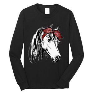 Horse Bandana for Equestrian Horseback Riding Horse Lover Long Sleeve Shirt