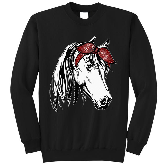 Horse Bandana for Equestrian Horseback Riding Horse Lover Sweatshirt