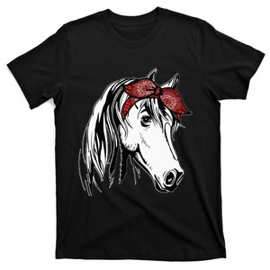 Horse Bandana for Equestrian Horseback Riding Horse Lover T-Shirt