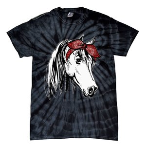 Horse Bandana for Equestrian Horseback Riding Horse Lover Tie-Dye T-Shirt