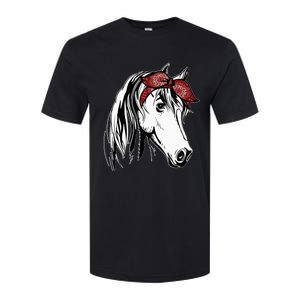 Horse Bandana for Equestrian Horseback Riding Horse Lover Softstyle CVC T-Shirt