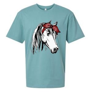 Horse Bandana for Equestrian Horseback Riding Horse Lover Sueded Cloud Jersey T-Shirt