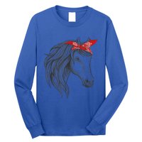 Horse Bandana For Horseback Riding Horse Lover Gift Long Sleeve Shirt