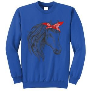 Horse Bandana For Horseback Riding Horse Lover Gift Sweatshirt