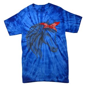 Horse Bandana For Horseback Riding Horse Lover Gift Tie-Dye T-Shirt