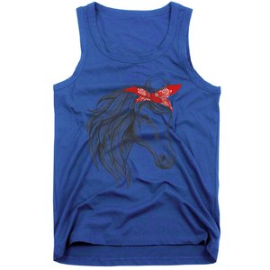 Horse Bandana For Horseback Riding Horse Lover Gift Tank Top