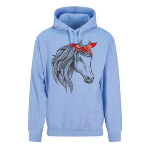 Horse Bandana For Horseback Riding Horse Lover Gift Unisex Surf Hoodie