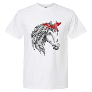 Horse Bandana For Horseback Riding Horse Lover Gift Garment-Dyed Heavyweight T-Shirt