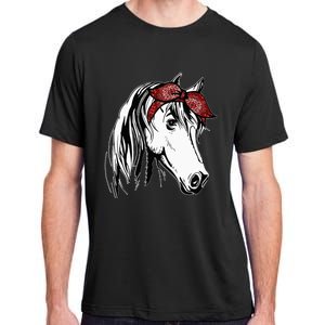 Horse Bandana For Equestrian Horseback Riding Horse Lover Adult ChromaSoft Performance T-Shirt