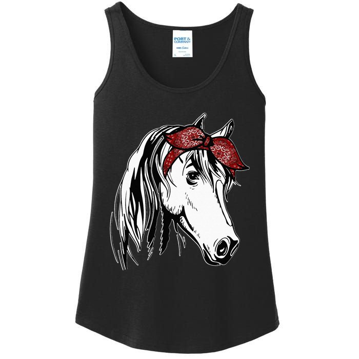 Horse Bandana For Equestrian Horseback Riding Horse Lover Ladies Essential Tank