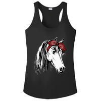 Horse Bandana For Equestrian Horseback Riding Horse Lover Ladies PosiCharge Competitor Racerback Tank