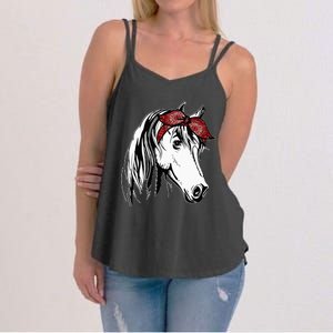 Horse Bandana For Equestrian Horseback Riding Horse Lover Women's Strappy Tank