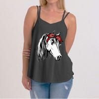 Horse Bandana For Equestrian Horseback Riding Horse Lover Women's Strappy Tank