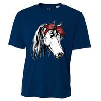 Horse Bandana For Equestrian Horseback Riding Horse Lover Cooling Performance Crew T-Shirt