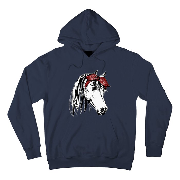 Horse Bandana For Equestrian Horseback Riding Horse Lover Hoodie