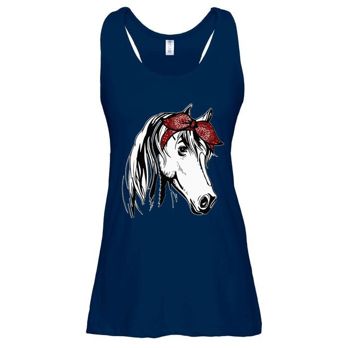 Horse Bandana For Equestrian Horseback Riding Horse Lover Ladies Essential Flowy Tank