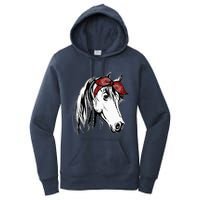 Horse Bandana For Equestrian Horseback Riding Horse Lover Women's Pullover Hoodie