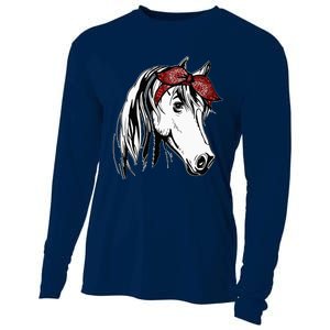 Horse Bandana For Equestrian Horseback Riding Horse Lover Cooling Performance Long Sleeve Crew