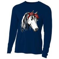 Horse Bandana For Equestrian Horseback Riding Horse Lover Cooling Performance Long Sleeve Crew