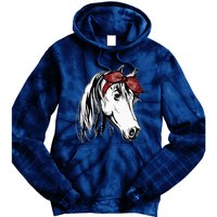 Horse Bandana For Equestrian Horseback Riding Horse Lover Tie Dye Hoodie